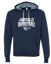 Load image into Gallery viewer, Janesville Basketball Midweight French Terry Hooded Sweatshirt (4 options)
