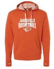 Load image into Gallery viewer, Janesville Basketball Midweight French Terry Hooded Sweatshirt (4 options)
