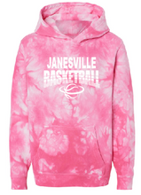 Load image into Gallery viewer, Janesville Basketball Midweight Tie-Dyed Hooded Sweatshirt (4 options)
