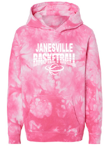 Janesville Basketball Midweight Tie-Dyed Hooded Sweatshirt (4 options)