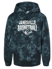 Load image into Gallery viewer, Janesville Basketball Midweight Tie-Dyed Hooded Sweatshirt (4 options)
