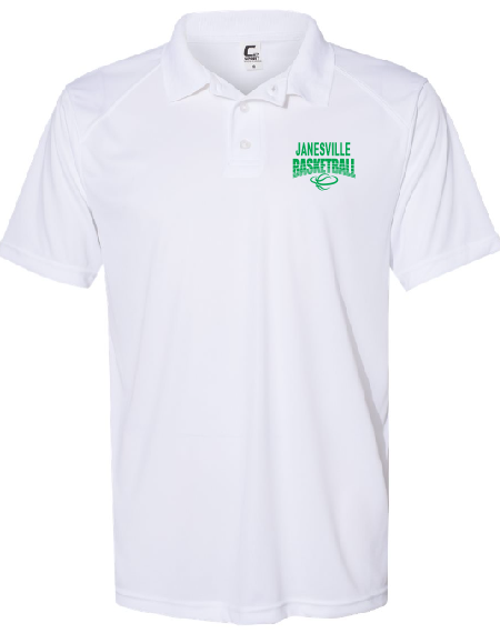 Janesville Basketball Polyester Polos (12 options)