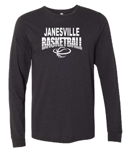 Janesville Basketball Heather CVC Long Sleeve Tee (5 options)