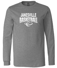 Load image into Gallery viewer, Janesville Basketball Heather CVC Long Sleeve Tee (5 options)
