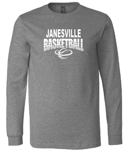 Janesville Basketball Heather CVC Long Sleeve Tee (5 options)