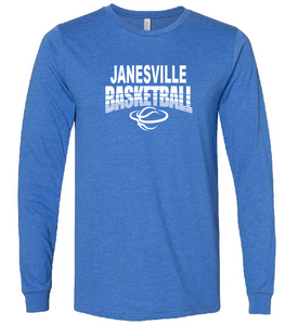 Janesville Basketball Heather CVC Long Sleeve Tee (5 options)