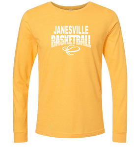 Janesville Basketball Heather CVC Long Sleeve Tee (5 options)