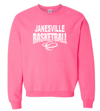 Load image into Gallery viewer, Janesville Basketball Crewneck Sweatshirt (10 color options)
