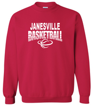 Load image into Gallery viewer, Janesville Basketball Crewneck Sweatshirt (10 color options)
