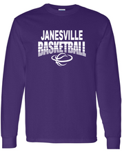 Load image into Gallery viewer, Janesville Basketball Long Sleeve T-Shirt (10 color options)
