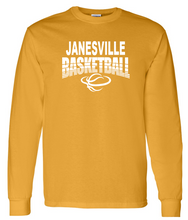 Load image into Gallery viewer, Janesville Basketball Long Sleeve T-Shirt (10 color options)
