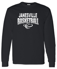 Load image into Gallery viewer, Janesville Basketball Long Sleeve T-Shirt (10 color options)
