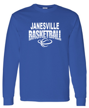 Load image into Gallery viewer, Janesville Basketball Long Sleeve T-Shirt (10 color options)
